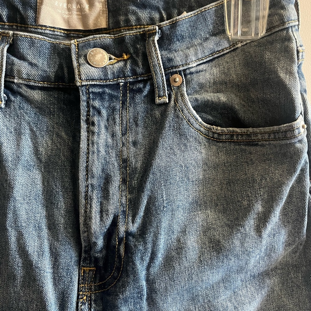 Everlane High Waisted Straight Jeans